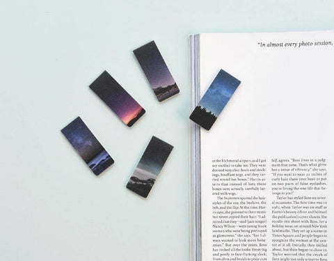 Magnetic Bookmarks 5P_ Night Sky ver.1