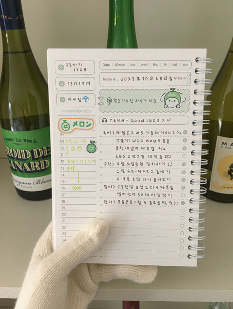 Message Book Daily Planner | Monthly + Daily Diary
