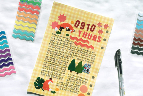 Line Seal Stickers 10types Set