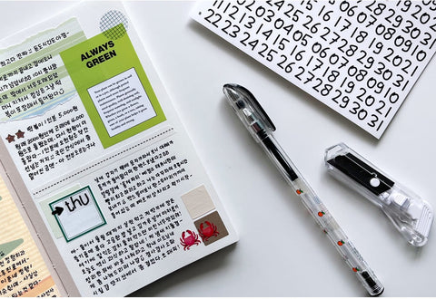 Crooked Date Seal Sticker Pack | Deco Sticker