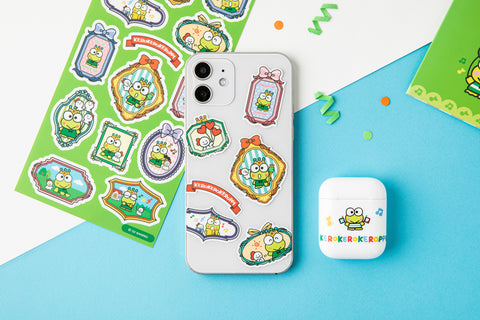Sanrio KEROKEROKEROPPI Paper File & Sticker Pack