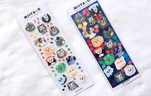 Miiya-o Ghost Seal Sticker | Kitty Cat Deco Sticker