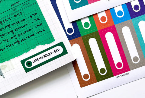 Index Label Sticker ver.4 | 12sheets