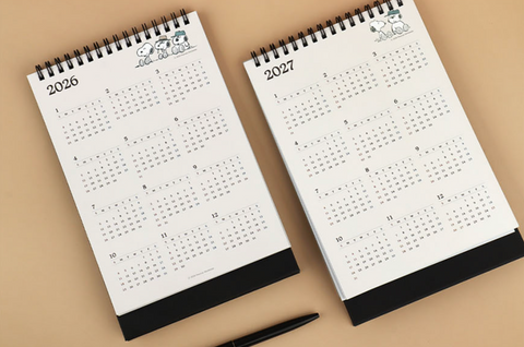 2026 Peanuts Snoopy Desk Calendar A5