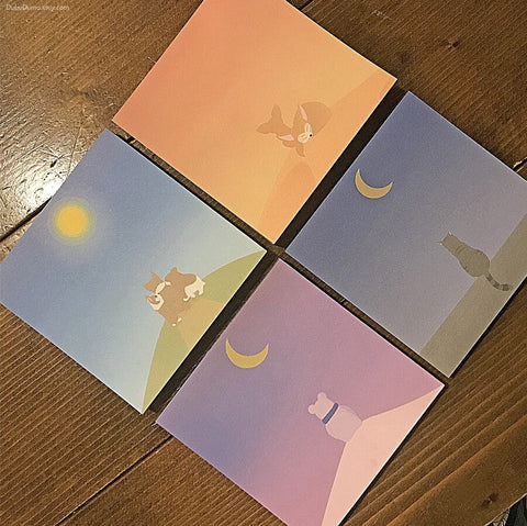 Animal Gradation Memo Pad