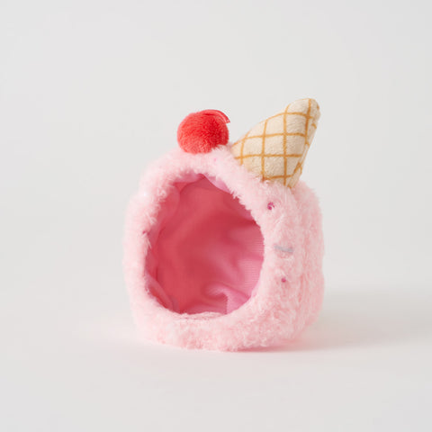 Peanuts Snoopy Strawberry Ice Cream Key Ring 16cm