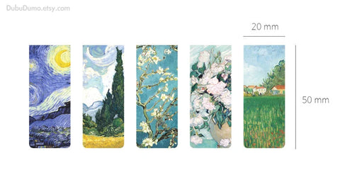 Magnetic Bookmarks 5P_ Vincent Van Gogh ver.1