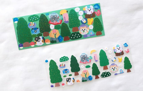 Miiya-o Hiking Seal Sticker | Kitty Cat Deco Sticker