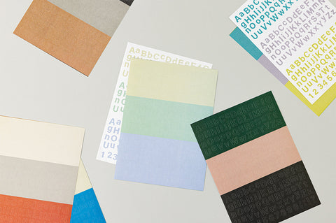 LIFE & PIECES Vintage Typo Sticker Pack | 6sheets