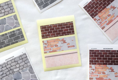 Brick Fence Sticker Set | 10sheets