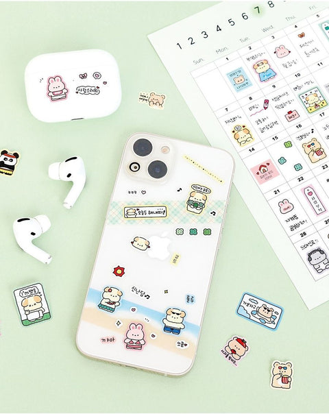 Cute Animal Friends Sticker Pack | 6sheets