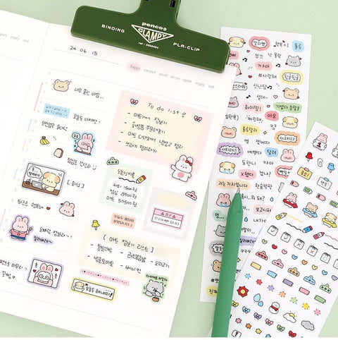 Cute Animal Friends Sticker Pack | 6sheets
