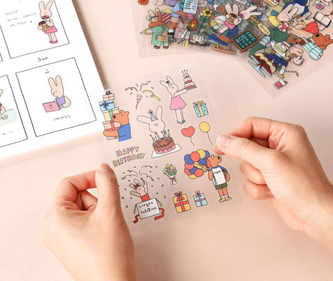 Happy & Lucky Removable Sticker Pack | 12sheets