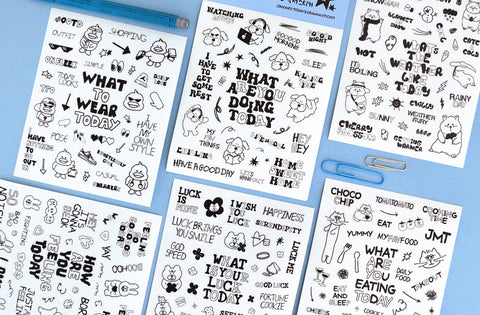 Crooked Today Drawing Sticker | 6 sheets