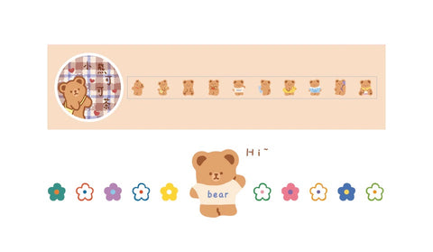 Bear Outing Masking Tape