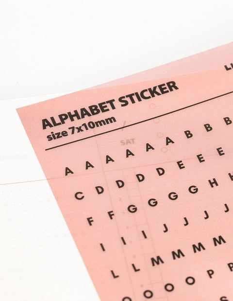 LIFE & PIECES Alphabet Sticker Pack