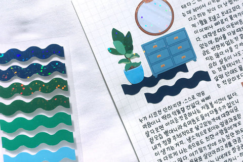 Line Seal Stickers 10types Set