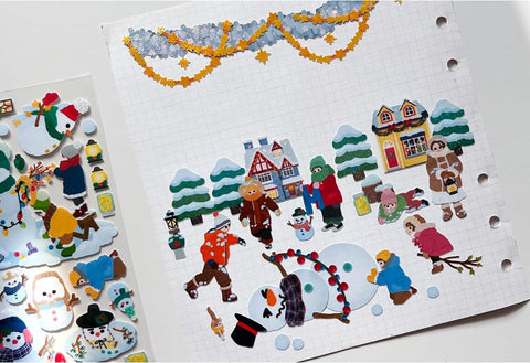Making a Snowman Seal Sticker | Deco Sticker