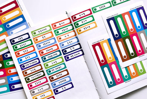 Index Label Sticker ver.4 | 12sheets