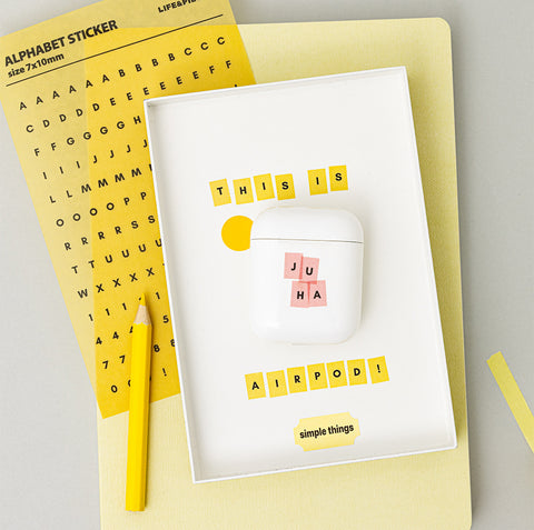 LIFE & PIECES Alphabet Sticker Pack