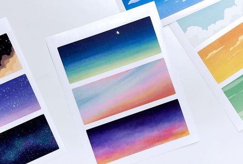Background Sky Sticker Set | 10sheets