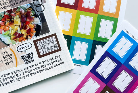 Index Label Sticker ver.3 | 12sheets
