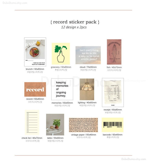 Record Sticker Pack