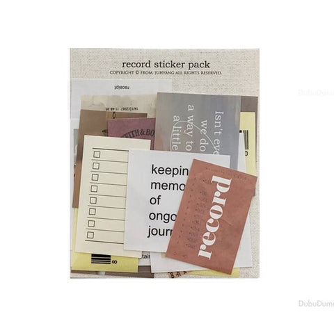 Record Sticker Pack