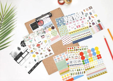 Deco Stickers Pack ver.7 | 9 sheets