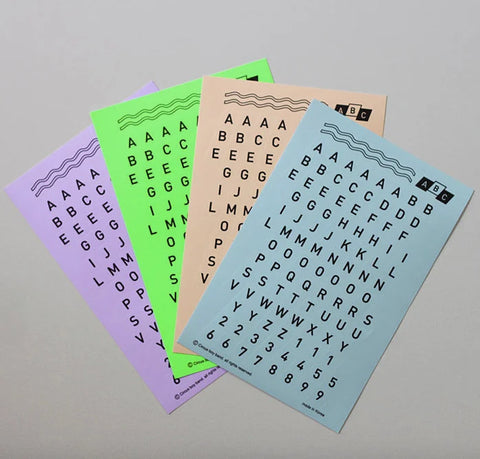 CBB Alphabet & Number Sticker ABC123 ver.4