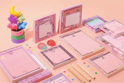 Moonlight Word Violet Memo Pad L