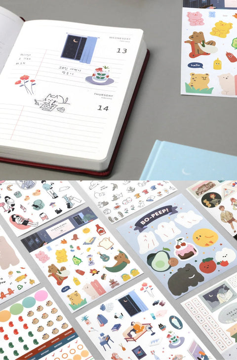 Deco Stickers Pack ver.10 | 9 sheets