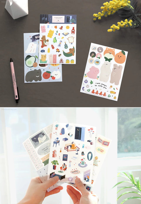 Deco Stickers Pack ver.10 | 9 sheets