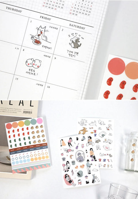 Deco Stickers Pack ver.10 | 9 sheets