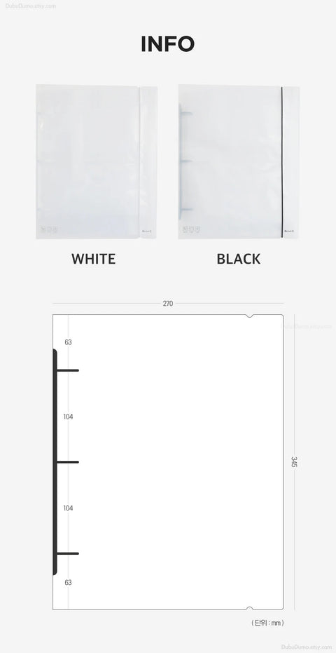 BIG A4 3Ring Cover_25R | Deco Pocket Photo Card Binder