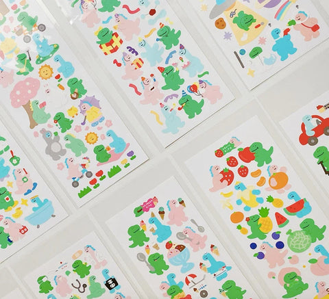 Dino Seal Stickers Pack | 10sheets