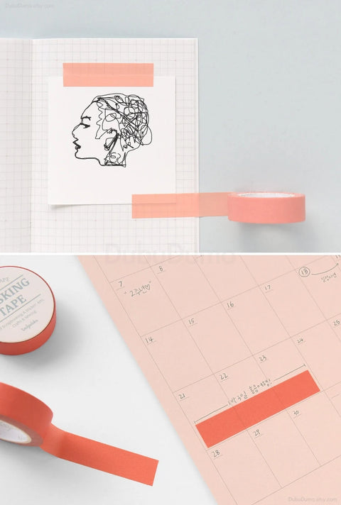 Arte Masking Tape 12P SET _ Sherbet Solid