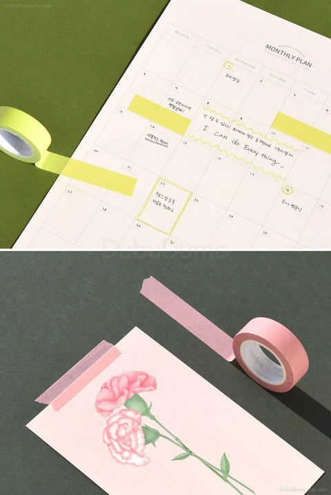 Arte Masking Tape 12P SET _ Sherbet Solid