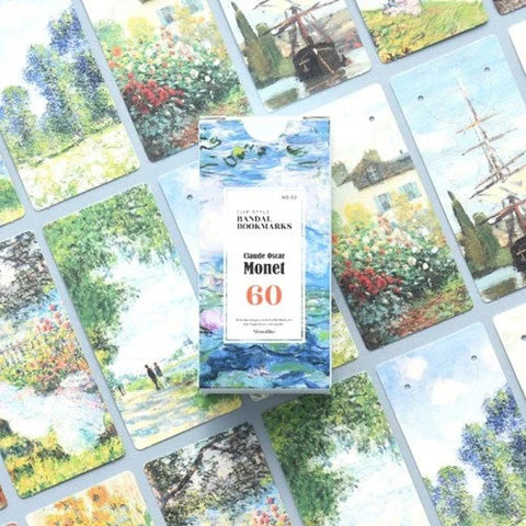 Claude Oscar Monet Bookmarks 60PCS