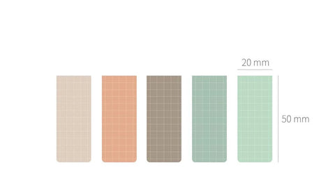 Magnetic Bookmarks _ Grid Sunset 5P