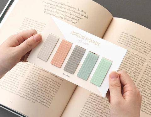 Magnetic Bookmarks _ Grid Sunset 5P