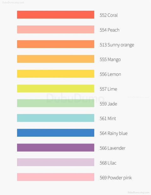 Arte Masking Tape 12P SET _ Sherbet Solid