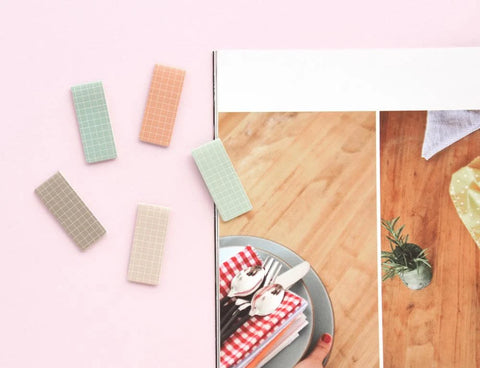 Magnetic Bookmarks _ Grid Sunset 5P
