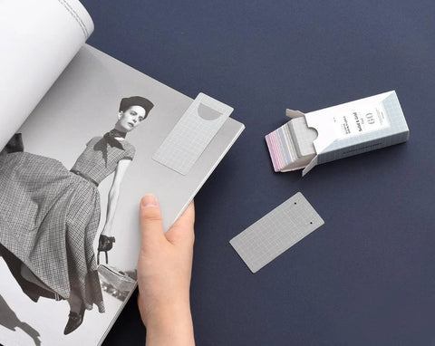 Solid & Grid Cool Bookmarks 60PCS