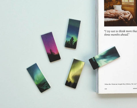 Magnetic Bookmarks _ Night Sky ver.2 5P