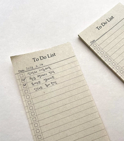 To Do List Memo Pad