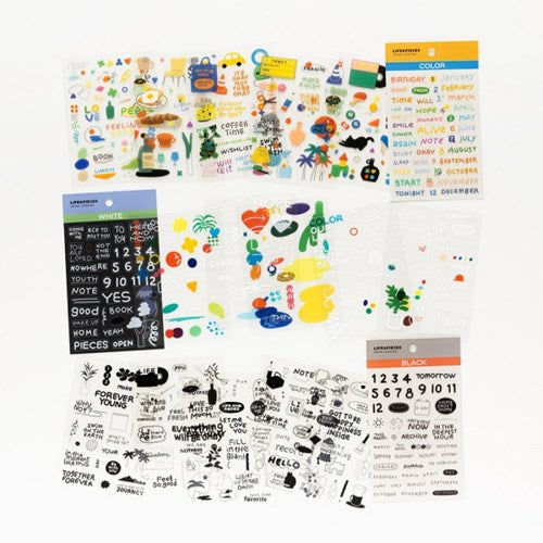 LIFE&PIECES Sticker Collection Pack [3types] | 6sheets – dubudumo