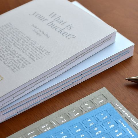 Inner Index Tab Sticker_Silver [8colors] | Leather Texture