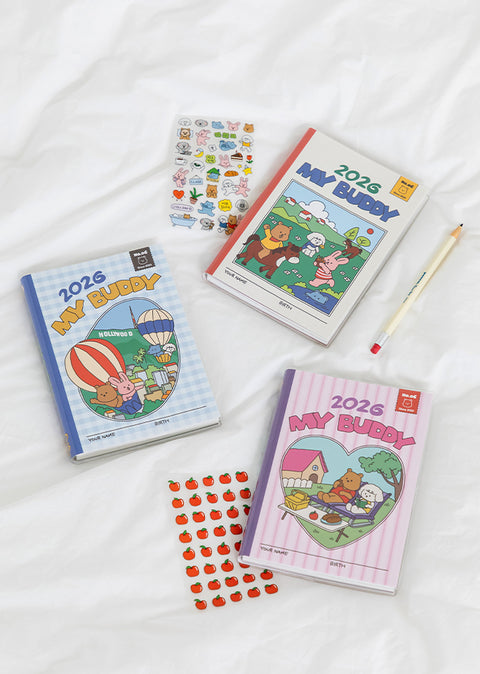 2026 My Buddy Weekly Planner [3colors] | 2026 Weekly Diary