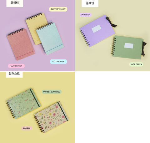 O-CHECK Mini Scrapbook [7types] | Blank Notebook